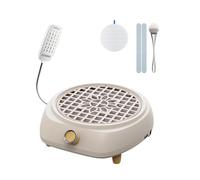 Upgrade Nail Dust Collector with Reusable Filter & Light【NO.1 Super Suction 120W】 Powerful Nail Dust Extractor，Professional Dust Collector Nail Salon for Nail Studio and Personal Use - Easy to Clean