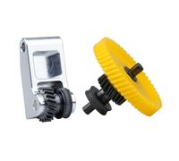 Upgrade Oblique Tooth Nano Coating Hardened Steel Extruder Gears with Aluminum Handle Compatible with Bambulab X1, X1 Carbon/Combo, P1P, P1S, P1S Combo 3D Printer Accessories