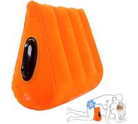 Upgrade Orange Triangle Inflatable Ramp Furniture for Bedroom Positioning for Deeper Position Support Pillow Men Women Couples Pillow Position Cushion for Couple Sweater
