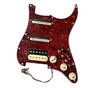 Upgrade Prewired SSH Electric Guitar Pickguard Multifunction 7 Way Dual Hot Rail High Output Pickups Set Guitar Pickup Pickguard