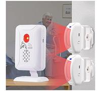 Upgrade Professional Bed Sensor Alarm and Fall Prevention for Elderly/Dementia and More,Caregiver Pager Motion Sensor with 5 Volume Level