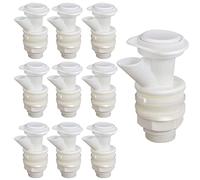 Upgrade Push Button Cooler Spigot Replacement, 10 Set Push Button Spigot Water Cooler Compatible with Igloo 2, 3, 5, 10 Gallon Beverage Coolers, Durable Water Cooler Spigot for Dispenser Tap Set