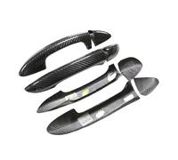 Upgrade Real Carbon Fiber Compatible for Passat CC 2010-2018 Magotan 2007-2016 Car Exterior Door Handle Covers Trim Catch Cap Stickers(4D Front with Sensor)