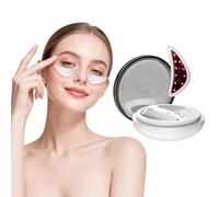 Upgrade Red Light Eye Massager, Rechargeable Magnetic Eye Pads with LED Red Light Therapy Against Dark Circles, Puffiness, Fine Lines & Tightens the Eye Area