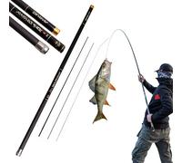 Upgrade Rod 8/9/10/11/12/13.0 m - Anti-Tangle Telescopic Rod Made of High Carbon Carbon, Lightweight Design with Long Range, Suitable for Fishing in Herb Holes (Upgraded, 11 m)