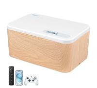Upgrade Safe Timed Lock Box, Dayear Phone Lock Box with Timer, Lockable Storage Box for Phones,Video Games,Social Media,Snacks/Time Locking Container/Self-Control(Woodgrain)