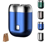 Upgrade Shaver USB Mini Shavers for Men, 2024 New Pocket Shaver, Electric Mini Portable Razor, Rechargeable Waterproof Compact Electric Shaver for Home Car Travel (Blue)