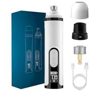 Upgrade Silent Nail Trimmer, Nail Grinder for Dogs - Precise, Gentle, Smooth Trim with LED Light, 3 Speeds with Replacement Heads for Small Large Dogs Cats (a Set with a Grinding Head)