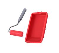 Upgrade Silicone Paint Roller and Brush Set with Tray Wall Painting Tools, Complete Home Painting for Home Improvement