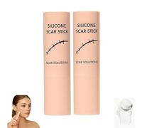 Upgrade Silicone Scar Stick, Old & New Scars 60% Silicone Gentle scar removal cream, 60%Silicone Restore smooth skin, Body and facial skin silicone repair, Portable stick design (2pcs)