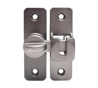 Upgrade Sliding Door Lock Latch,90/180 Degree Flip Sliding Barn Door Lock,Privacy Lock Sliding barn Door Latch Right Angle Door Clasp Lock for Household, Shed, Sliding Doors, Garage, Outdoor Fence