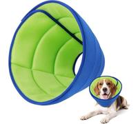 Upgrade Soft Dog Cone Collar, Dog Cone Alternative to Stop Licking After Surgery, Adjustable Comfy Cones for Small/Medium/Large Dogs, Light-Weight Mesh Fabric Elizabethan Collars-M