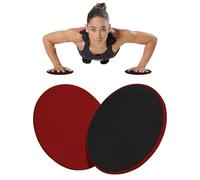 Upgrade Sport Core Sliders for Working Out - Dual Sided Gliding Discs for Full Body Workout on Carpet or Hardwood Floor - Fitness & Home Exercise Equipment for Athletes (red, 4 Pack)