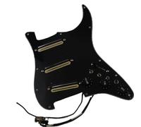 Upgrade SSS Preview Loaded Pickguard Pickups Set, Multifunction 3 Single Switch Small Double Track Humbucker Pickups, 16-Way Tone Suitable for Start Guitar (Zebra Black)