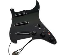 Upgrade SSS Preview Loaded Pickguard Pickups Set, Multifunction 3 Single Switch Small Double Track Humbucker Pickups, 16-Way Tone Suitable for Start Guitar (Black)