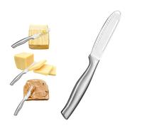 Upgrade stainless steel butter knives knifes small cream cheese spreader spreading knife spread spreaders for food 3 in 1 Kitchen Gadgets (C)