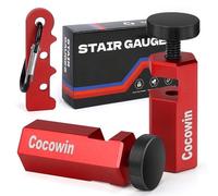 Upgrade Tall Stair Gauges for Framing Square Stops with Holder and Rafter Lengthen Anti-Lost Non-Slip Stair Gauge Knobs for Circular Saw,Carpentry Squares,Stair Stringer Layout Tool