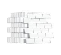 Upgrade Thicker Peel and Stick Wall Tiles Backsplash for Kitchen and Bathroom, Metro Subway Tiles Self Adhesive Tile Stickers 3D Stick on Splashback White, 20 Sheets