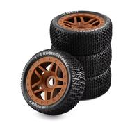 Upgrade Tires For ARRMA For Typhoon For TRAXXAS For Small X For E-Revo For Wanderer For Katun For Tailong For T-Shaped 1/8 Off-Road Tire(Brown)