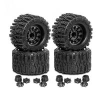 Upgrade Tires For Buggy 1/8 4PCS Wheels Tires 170mm 17mm Hex Hub Rubber Sponge RC Car Monster Truck Model Accessory Parts Upgrade Modified(Size)