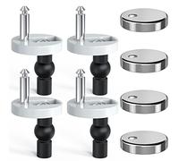 Upgrade Toilet Seat Fixings Quick Release 4Pack, Ancable Universal Top Fittings Quick Release Toilet Seat Hinges for WC Toilet Blind Holes