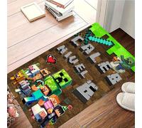 Upgrade Ultra Non Slip Kids Block Game Rug, Kids Playmat Rug, Boys Carpet with Pixel Games Element Decoration Matrs, Carpet for Boys Playroom Bedroom, Safer Play Mat for Children Baby Toddler
