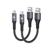 [Upgrade] USB C Cable 10Gbps, CONMDEX 2-Pack USB 3.1 Gen 2 Android Auto Cable, 3A Fast Charging Short Cord for Samsung Galaxy S10 S9 Plus Note 10 9, LG V30 V20 G6 G5, Google Pixel, Moto G Z2, 1.65ft