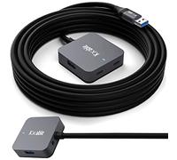 Upgrade USB Extension Cable 15FT with 4-Port (2 A + 2 C), Long USB 3.0 Type-A Extender Cord, Y Splitter Hub, Type-A Male to A-Female + C-Female Extender Cord