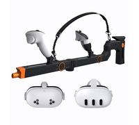 Upgrade V3.0 VR Gun Stock for Meta Quest 3 & Quest 3S, Durable Mechanical Design, Precision Angle Adjustment Gunstock for Oculus Quest 3 Enhancing Realistic VR Experience for FPS Gamers