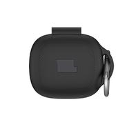 [Upgrade] VAEKNVG Silicone Case Compatible for JBL Live Pro 2, Shockproof Protective Earbuds Case with Carabiner Accessories (Black)