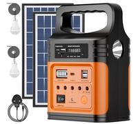 Upgrade-Vclpower 20000mAh DC Power Bank Station with Solar Panels,12V/9V Output Fast Charging Portable Power Station for Home Emergency Outdoor Camping Gift for Men