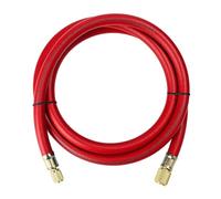 Upgrade Version 3/8" Diameter HVAC Vacuum Hose,1/4" to 3/8" Fitting,6-Feet, Refrigerant Charging Hose for R410A and all Common Refrigerants- 800 PSI Working Pressure,Red
