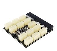 Upgrade Version ATX 13x 6/8Pin Power Supply Breakout Board Adapter Converter 12V with 13 PCS 6Pin PCI-e to 6+2Pin PCI-e Power Cable voltage and temperature digital display for Ethereum BTC Mining