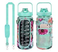 Upgrade Water Bottle Holder with Strap for Water jug 60oz Insulated Water Bottle, Carrier Sling Bag with Phone Pocket Water jug Sleeve for Men Women Sports Water Bottle Accessories (I)