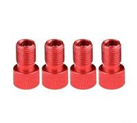 Upgrade Your Bike's Compatibility Four Pack of Adaptors For Smooth Transition Between Tire Types (Red)