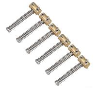 Upgrade Your For Electric Guitar with 6 Pcs of Brass Bridge Saddles Designed to Maintain Tone and Improve Performance
