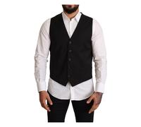 Upgrade Your Formal Wardrobe with this Sl lack Suit Vest - male - Dolce & Gabbana - Waistcoats - Black - M - Suits M