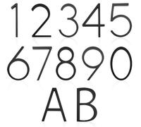 Upgrade Your Home's Exterior with Stylish Mailbox and Address Numbers, Self Adhesive Room Door Label in Gold, Silver or Black Ideal for Home Office or Hotel Apartment