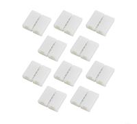 Upgrade Your Lighting, 10 PCS 4pin 10mm LED Strip Solderless Connector for 50503528 RGB Strip