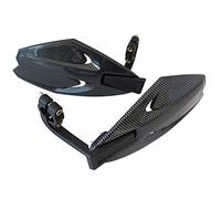 Upgrade Your Motorcycle with Carbon Look Handguards - Universal Fit for 7/8” Inch (22mm) Handlebars - Ideal for Naked Bikes, Quads, Supermotard, and More!"
