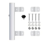 Upgrade Your RV with a Heavy-Duty Ladder Flagpole Holder - Compatible with 1" RV Ladders. Durable, Secure & Easy to Install for Displaying Your Favorite Flags on The Go! (White)