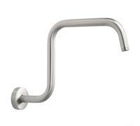 Upgrade Your Shower with a Bracket and Flange for Extended Use (Silver)