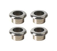 Upgrade Your Workspace with 4Pcs Desk Grommet Cable Covers in ABS Material (silve18mm)