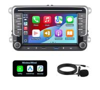 [Upgrade] YZKONG Car Stereo Compatible for VW Passat Golf MK5 Jetta Caddy EOS Tiguan with Wireless Carplay Android Auto IPS Touch Screen Car Radio, AM/FM Radio, BT, Dual USB Port
