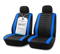 Upgrade4cars Car Seat Covers Front Pair Version 2026 Blue Universal | For driver & passenger | fits most vehicles | Machine washable at 30 degrees | odourless & non-slip