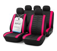 Upgrade4cars Car Seat Covers Full Set Version 2026 Pink Universal