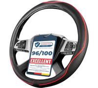 Upgrade4cars Truck Steering Wheel Cover 17.5-18 inch in Red | Universal Steering Wheel Protector | Steering Wheel Cover for Summer & Winter | Car Interior Accessories Decoration