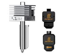 Upgraded 0.2mm X2D/P2S/H2D/H2S/H2C High Speed Integrated Hotend with Hardened Steel Nozzle,High Temp Extruder Hot End Replacement with Silicone Cover for Bambu Lab P2S,X2D,H2 Series 3D Printers