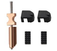 Upgraded 0.4MM Hotend Kit for Flash-foorge AD5X Nozzle, Quick-Detachable Nozzle Extruder- All Metal Hot End/Printhead Replacement with 2Pcs Silicone Cover and 2Pcs Nozzle Brush