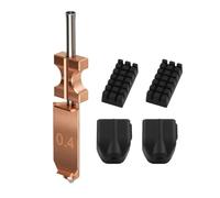 Upgraded 0.4mm Hotend Nozzle Kit 2pc Silicone Cover Nozzle Wipers Plated Copper and Titanium Integrated Heatbreak Compatible with Flashforge AD5X Multi Color 3D Printer Accessories (0.4mm)